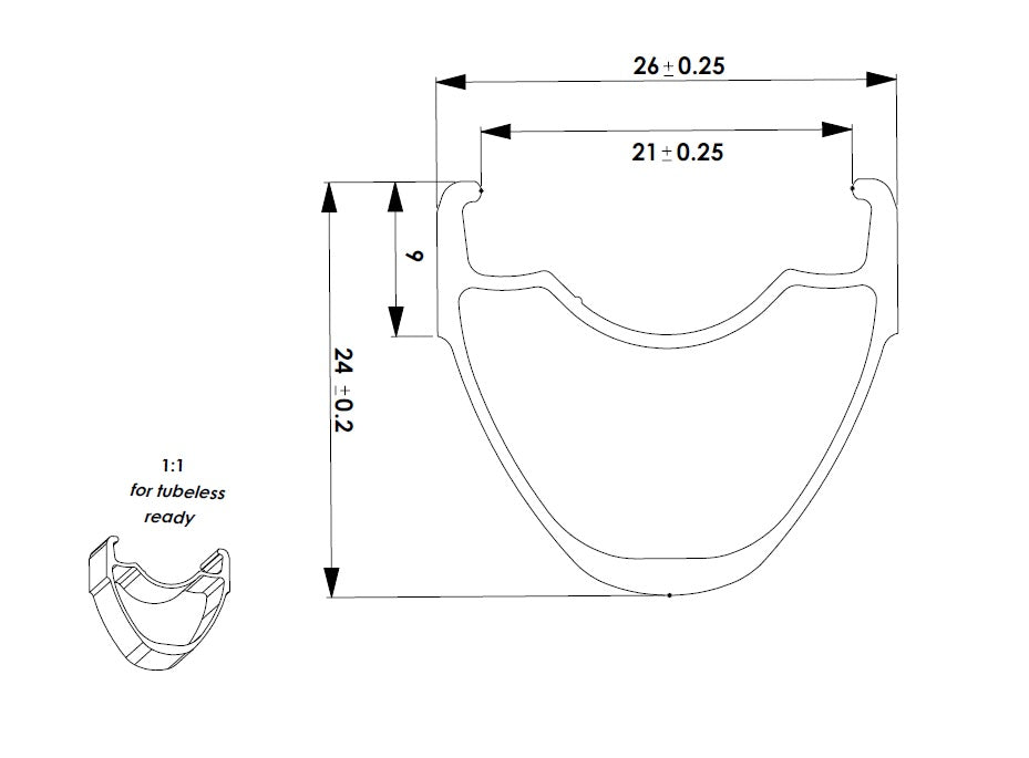 Rouleur Alloy Rim Brake Rim