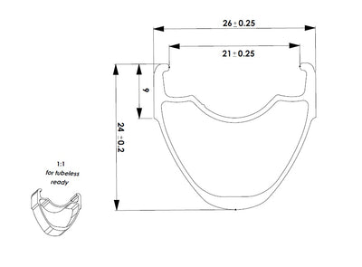 Rouleur Alloy Rim Brake Rim