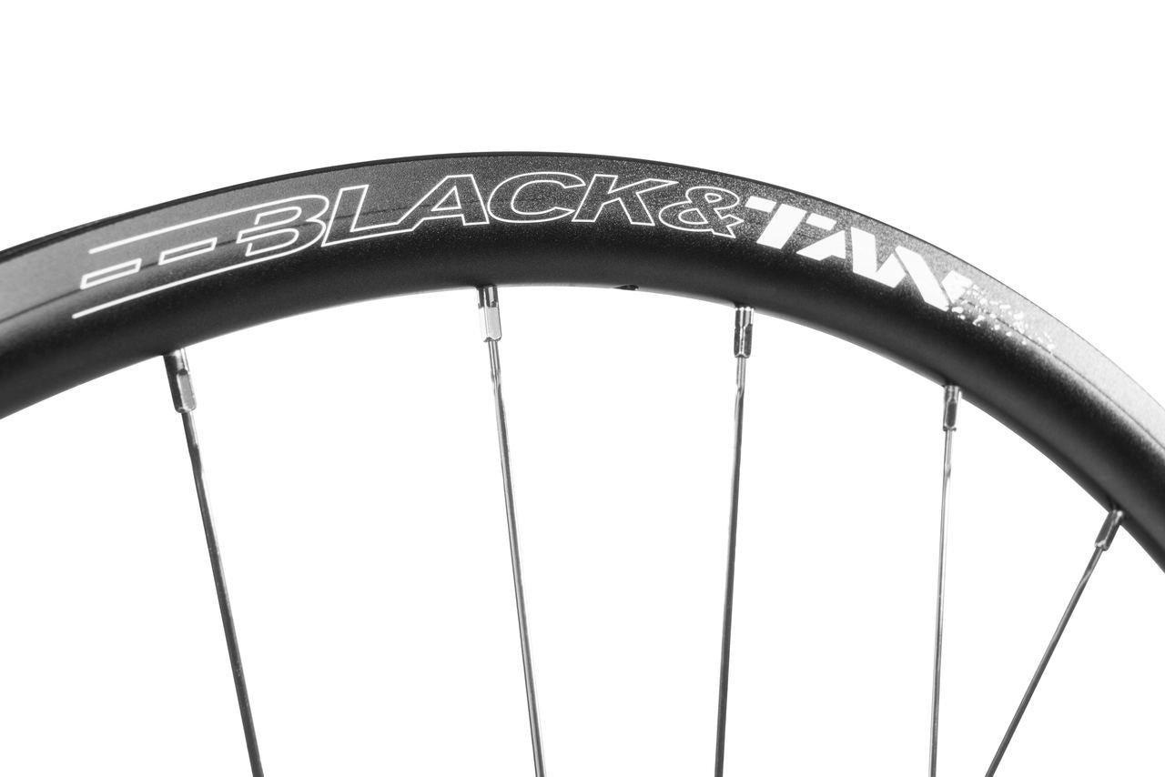 Black and Tan Alloy Tubular Front Disc Wheel
